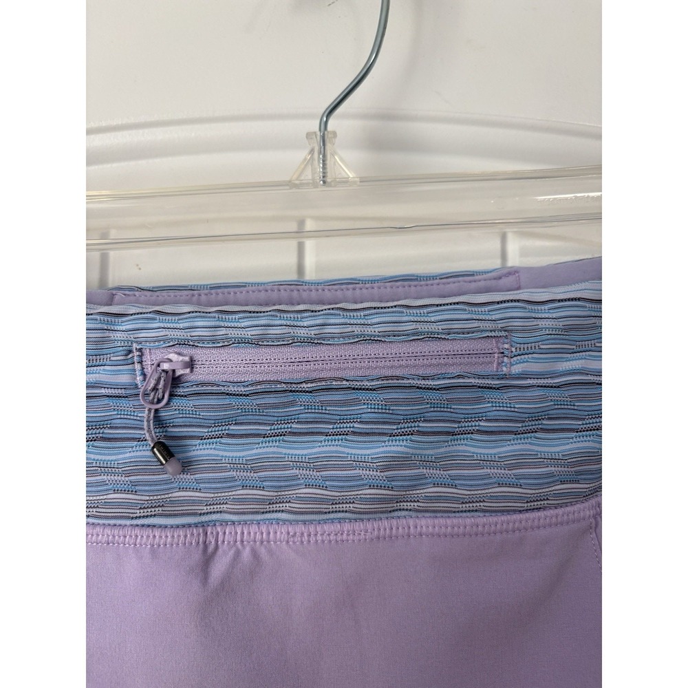 Lululemon Pace Rival Skirt II Lilac Caspian Blue Skort 10 Tall - Picture 4 of 4